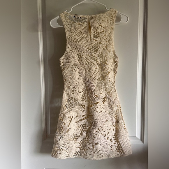 H&M Cream Crochet Mini Dress - Picture 8 of 11